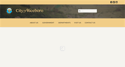 Desktop Screenshot of cityofriceboro.com