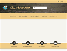 Tablet Screenshot of cityofriceboro.com